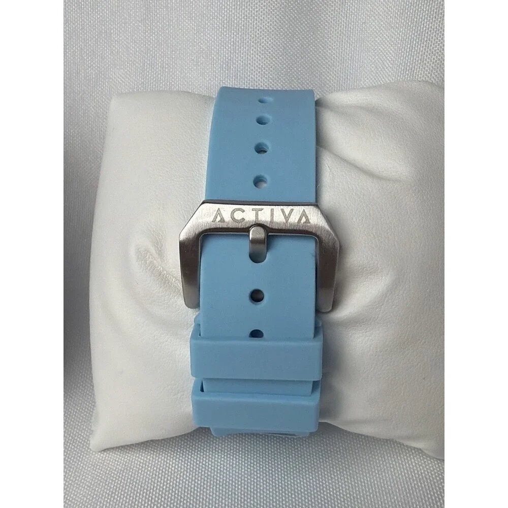 Activa Blue Square Sport Watch Chronograph Style 5ATM New in Box